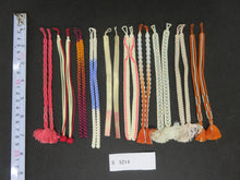 Load image into Gallery viewer, S#5214 Silk Haori Himo Flat Braid 10pcs Bundle Pack
