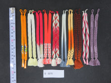 Load image into Gallery viewer, S#5275 Silk Haori Himo Flat Braid 10pcs Bundle Pack
