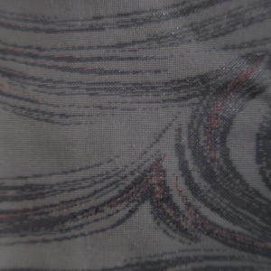 Haori Jacket Vintage(1950-1980) Black Wine red See-Through Ryusui Silk #10229E2