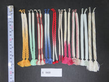 Load image into Gallery viewer, S#5435 Silk Haori Himo Flat Braid 10pcs Bundle Pack
