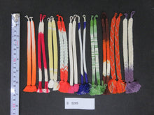 Load image into Gallery viewer, S#5295 Silk Haori Himo Flat Braid 10pcs Bundle Pack
