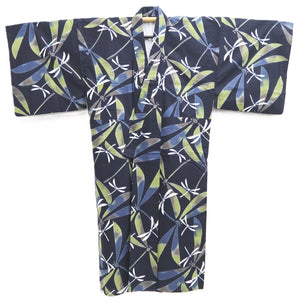 Men's Yukata Navy Dragonfly Hiromichi Nakano Cotton #10360F3