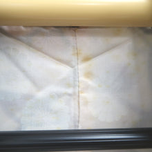Load image into Gallery viewer, Haori Jacket Vintage(1920-1950) White Meisen Floral pattern Silk #11001F5
