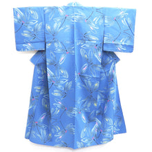 Load image into Gallery viewer, Yukata Blue Dragonfly Cotton #9909B4
