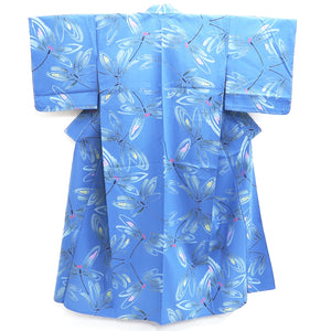 Yukata Blue Dragonfly Cotton #9909B4