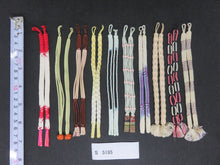 Load image into Gallery viewer, S#5195 Silk Haori Himo Flat Braid 10pcs Bundle Pack
