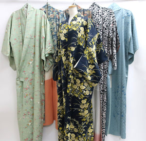 Bundle 6pcs Silk Kimono Robe Dress Wholesale Bulk Free Shipping #554