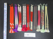 Load image into Gallery viewer, S#5455 Silk Haori Himo Flat Braid 10pcs Bundle Pack
