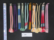 Load image into Gallery viewer, S#5296 Silk Haori Himo Flat Braid 10pcs Bundle Pack
