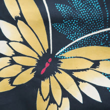 Load image into Gallery viewer, Yukata Grayish Black Butterfly Cotton #10745D3
