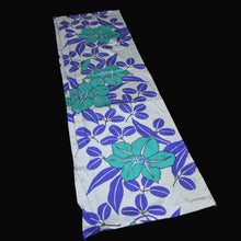 Load image into Gallery viewer, KK1495A2 Silk Kimono Fabric Vintage(Pre-1920) Meisen Gray 42.1x11.8in(107x30cm)
