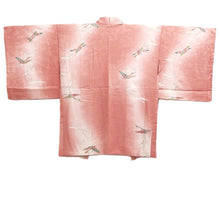 Load image into Gallery viewer, Haori Jacket Pink Crane Birds Silk #10730D3

