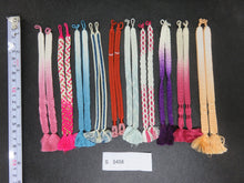 Load image into Gallery viewer, S#5456 Silk Haori Himo Flat Braid 10pcs Bundle Pack
