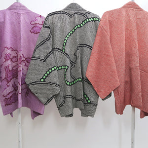Bundle 12pcs Silk Vintage Full Shibori Haori Wholesale Bulk Free Shipping #494