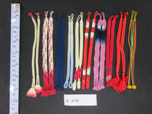 Load image into Gallery viewer, S#5176 Silk Haori Himo Flat Braid 10pcs Bundle Pack
