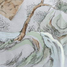 Load image into Gallery viewer, Men's Juban Gray Landscape Silk #10871E4
