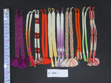Load image into Gallery viewer, S#5256 Silk Haori Himo Flat Braid 10pcs Bundle Pack
