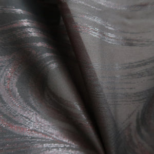 Haori Jacket Vintage(1950-1980) Black Wine red See-Through Ryusui Silk #10229E2