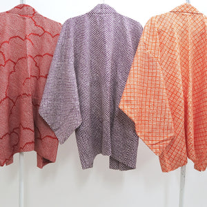 Bundle 12pcs Silk Vintage Full Shibori Haori Wholesale Bulk Free Shipping #508