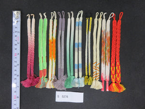 S#5276 Silk Haori Himo Flat Braid 10pcs Bundle Pack