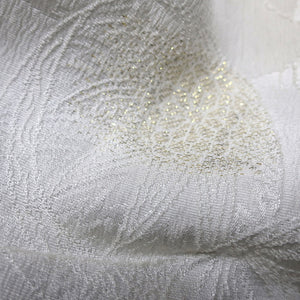 Silk Japanese Obiage Temari ball White 66.9x11.4in(170x29cm) A#10045