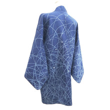 Load image into Gallery viewer, Haori Jacket Blue Tsuyushiba Silk #10852E3
