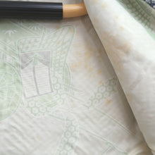 Load image into Gallery viewer, Haori Jacket Vintage(1950-1980) Light Blue Full Shibori Plum blossom Silk #10921E5
