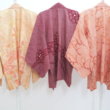 Load image into Gallery viewer, Bundle 12pcs Silk Vintage Full Shibori Haori Wholesale Bulk Free Shipping #682
