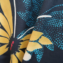Load image into Gallery viewer, Yukata Grayish Black Butterfly Cotton #10745D3
