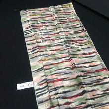Load image into Gallery viewer, KK1475A2 Silk Kimono Fabric Vintage(1950-1980) Meisen Gray White 72.0x12.2in(183x31cm)
