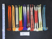 Load image into Gallery viewer, S#5337 Silk Haori Himo Flat Braid 10pcs Bundle Pack
