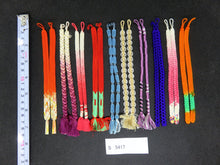 Load image into Gallery viewer, S#5417 Silk Haori Himo Flat Braid 10pcs Bundle Pack
