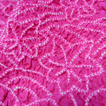 Load image into Gallery viewer, Silk Japanese Obiage Shibori Vivid Pink 48.8x6.7in(124x17cm) A#10025
