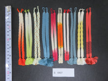 Load image into Gallery viewer, S#5437 Silk Haori Himo Flat Braid 10pcs Bundle Pack
