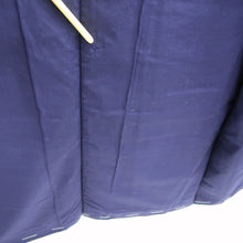 Load image into Gallery viewer, Men&#39;s Kimono Vintage(1950-1980) Black Montsuki Silk #10461A4

