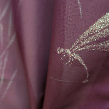 Load image into Gallery viewer, Kimono Vintage(1950-1980) Magenta See-Through Dragonfly Silk #10272E4
