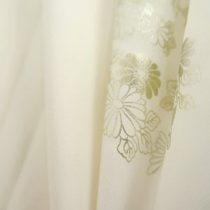 Juban White Gold Peony Plum blossom Silk #10514B2