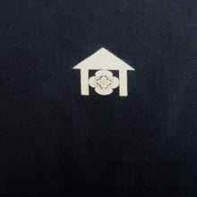 Load image into Gallery viewer, Men's Haori Vintage(1950-1980) Black Montsuki Habutae Mountain Silk #10880E4
