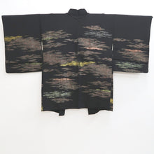Load image into Gallery viewer, Haori Jacket Vintage(1950-1980) Black Gold Cloud Silk #9717A1
