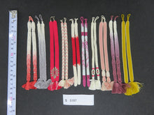 Load image into Gallery viewer, S#5197 Silk Haori Himo Flat Braid 10pcs Bundle Pack
