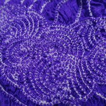 Load image into Gallery viewer, Silk Japanese Obiage Shibori Deep Purple Blue 48.0x5.1in(122x13cm) A#10035

