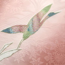 Load image into Gallery viewer, Haori Jacket Pink Crane Birds Silk #10730D3
