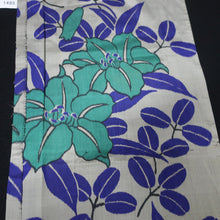 Load image into Gallery viewer, KK1495A2 Silk Kimono Fabric Vintage(Pre-1920) Meisen Gray 42.1x11.8in(107x30cm)
