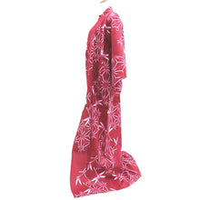 Load image into Gallery viewer, Yukata Red Dragonfly Asanoha Cotton #10345F3
