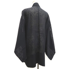 Load image into Gallery viewer, Haori Jacket Vintage(1950-1980) Black See-Through Flower Ryusui Silk #10230E2
