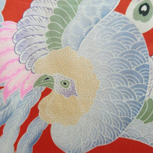 Load image into Gallery viewer, Juban Vintage(1920-1950) Red Phoenix Silk #10377F4

