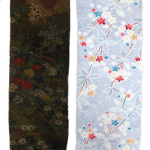 Load image into Gallery viewer, CC1007C1 Silk 8pcs Bundle Kimono Fabric Purple Light Blue 32.3x4.7in(82x12cm)
