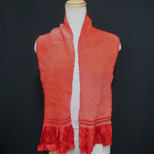 Load image into Gallery viewer, Silk Japanese Obiage Shibori Red 50.4x6.7in(128x17cm) A#10005
