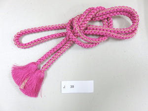 J#39 Silk Obijime Belt Tie Braided Cord 57.1in(145cm)