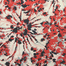 Load image into Gallery viewer, Haori Jacket Vintage(1950-1980) White Red Black Flower Silk #10841E2
